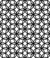 Black and white seamless abstract pattern. Background and backdrop. Grayscale ornamental design. vector