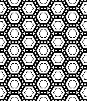 patrón abstracto sin costuras en blanco y negro. fondo y telón de fondo. diseño ornamental en escala de grises. vector