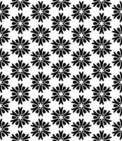 Black and white seamless abstract pattern. Background and backdrop. Grayscale ornamental design. vector