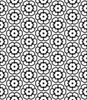 Black and white seamless abstract pattern. Background and backdrop. Grayscale ornamental design. vector