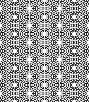 Black and white seamless abstract pattern. Background and backdrop. Grayscale ornamental design. vector