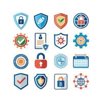 Security Icon Set Collection Illustration vector