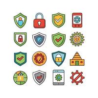 Security Icon Set Collection Illustration vector