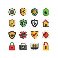 Security Icon Set Collection Illustration vector
