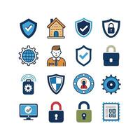 Security Icon Set Collection Illustration vector