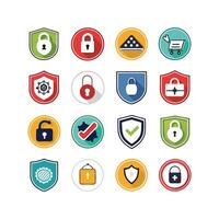 Security Icon Set Collection Illustration vector