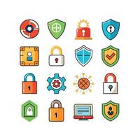 Security Icon Set Collection Illustration vector