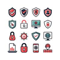 Security Icon Set Collection Illustration vector