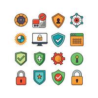 Security Icon Set Collection Illustration vector