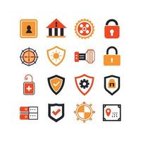 Security Icon Set Collection Illustration vector