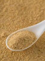Nutritional inactive yeast top view photo