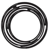 stip frame image, pointed line oval frame. vector