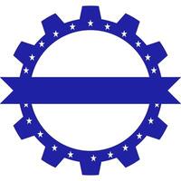 cogs with star vector