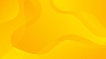 Bright yellow dynamic abstract background. Modern lemon orange color. Fresh template banner for web, pages, sales, events, holidays, parties, and falling. waving shapes with soft shadow vector