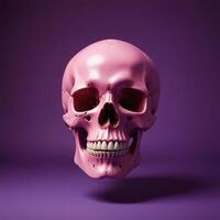 skull with plain background photo