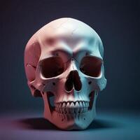 skull with plain background photo