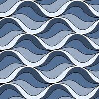 Seamless wave pattern. Striped texture with many lines vector