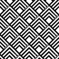 Hand drawn grunge style seamless pattern. Black and white textured geometric background. Ancient japanese scallops motif. Great for textile, fabric, wallpaper, wrapping and packaging vector