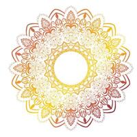 Round gradient circular pattern in form of mandala for Henna, Mehndi, tattoo, decoration. Decorative boho ornament in ethnic oriental style vector