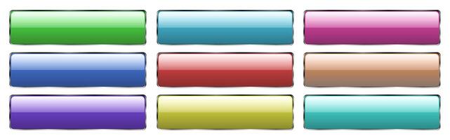 A set of modern and colorful buttons. Web design trends collection button. vector
