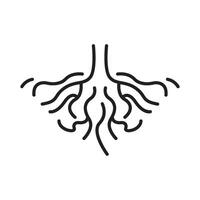 root of the tree icon symbol vector