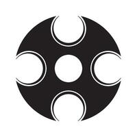 shuriken icon symbol vector