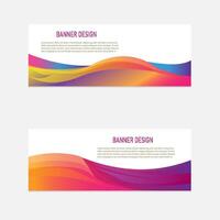 Geometric banner design with presentation template. vector