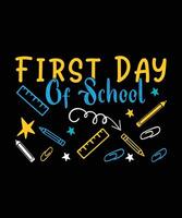 Back to school Tshirt Design, background design vector
