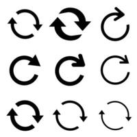 Refresh icons set. Reload icon . Update icon. convert icon vector