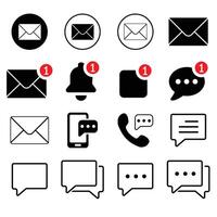 Text Message Icon set, Illustration vector