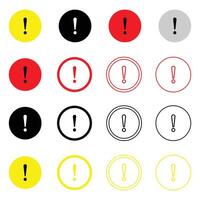 Caution signs. Symbols danger and warning signs. Caution alarm set, danger sign collection, attention icon, yellow, red. vector