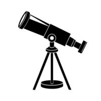 Telescope icon. Simple illustration of telescope icon for web vector