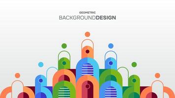 Abstract creative colorful geometric mosaic pattern background vector
