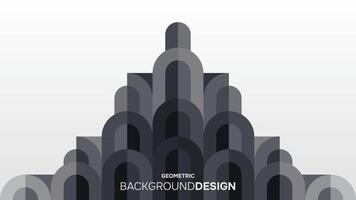 Abstract deep grayscale geometric mosaic pattern background vector