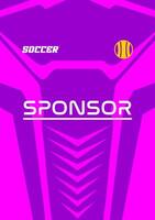 Jersey design template for sublimation vector