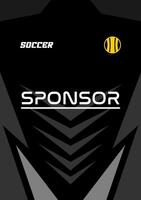 Jersey design template for sublimation vector