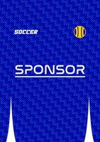 Jersey design template highquality for sublimation vector
