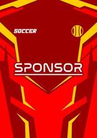 Jersey design template for sublimation vector