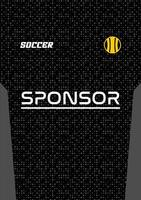 Jersey design template highquality for sublimation vector