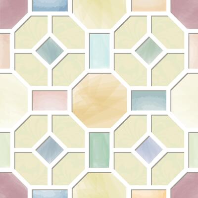 Abstract arabesque seamless pattern. Artistic line with geometric shapes. Linear floral ornamental texture in asian arab style