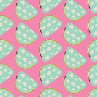 pencil case seamless pattern, back to school elements, Flat design style illustration vector