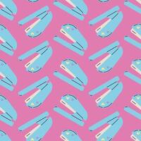 stapler seamless pattern, back to school element, school stationery design vector