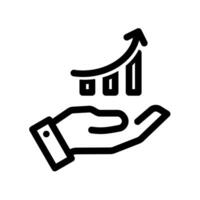 Growth design icon isolated on white background. vector
