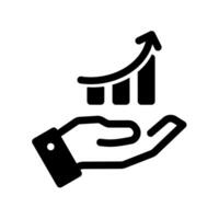 Growth design icon in trendy flat style isolated on white background. vector