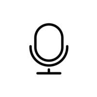 microphone design icon isolated on white background vector