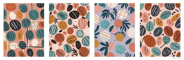 Set of Hand-Drawn Abstract Lines and Geometric Shapes. vector