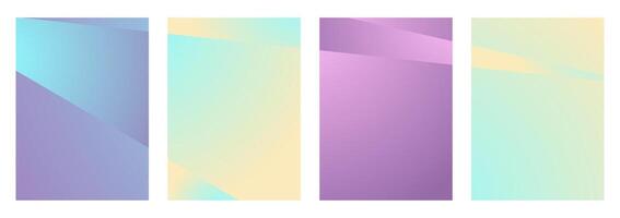 Set of Gradient Background Illustrations vector