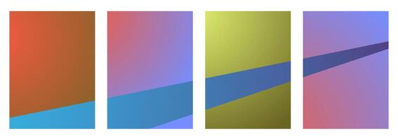 Set of Gradient Background Illustrations vector