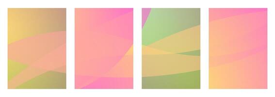 Set of Gradient Background Illustrations vector