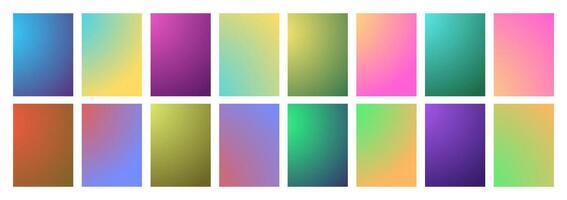 Set of Gradient Background Illustrations vector